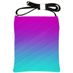 Background-pink-blue-gradient Shoulder Sling Bag