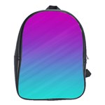 Background-pink-blue-gradient School Bag (XL) Front