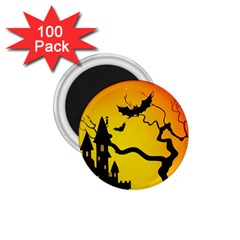 Halloween Night Terrors 1 75  Magnets (100 Pack)  by Ket1n9