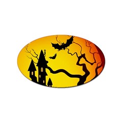 Halloween Night Terrors Sticker (oval) by Ket1n9