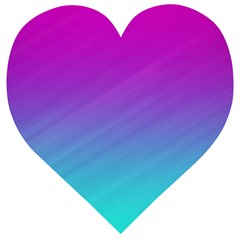 Background-pink-blue-gradient Wooden Puzzle Heart