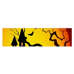 Halloween Night Terrors Oblong Satin Scarf (16  X 60 ) by Ket1n9