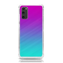 Background-pink-blue-gradient Samsung Galaxy S20 6.2 Inch TPU UV Case