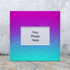 Background-pink-blue-gradient White Box Photo Frame 4  x 6 