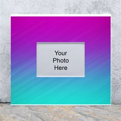 Background-pink-blue-gradient White Wall Photo Frame 5  x 7 