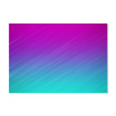 Background-pink-blue-gradient Crystal Sticker (A4)