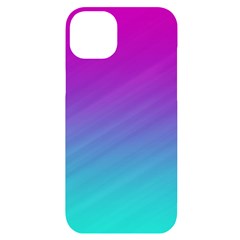 Background-pink-blue-gradient iPhone 14 Plus Black UV Print Case