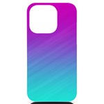 Background-pink-blue-gradient iPhone 14 Pro Black UV Print Case Front