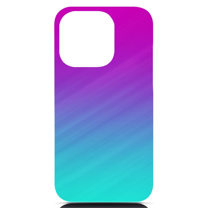 Background-pink-blue-gradient iPhone 14 Pro Black UV Print Case