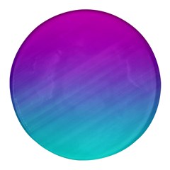 Background-pink-blue-gradient Round Glass Fridge Magnet (4 pack)