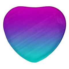 Background-pink-blue-gradient Heart Glass Fridge Magnet (4 pack)