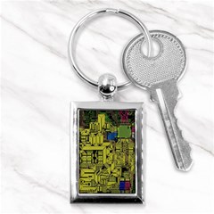 Technology Circuit Board Key Chain (rectangle) by Ket1n9