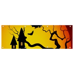 Halloween Night Terrors Banner And Sign 9  X 3  by Ket1n9