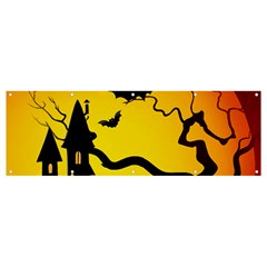 Halloween Night Terrors Banner And Sign 12  X 4  by Ket1n9