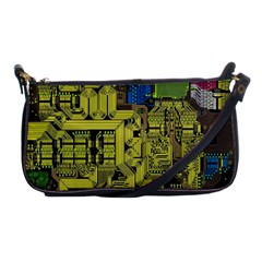 Technology Circuit Board Shoulder Clutch Bag by Ket1n9