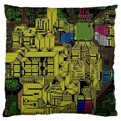 Technology Circuit Board Large Cushion Case (one Side) by Ket1n9