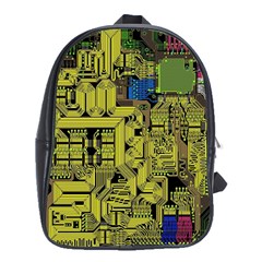 Technology Circuit Board School Bag (xl) by Ket1n9