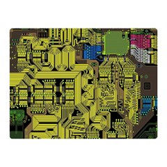 Technology Circuit Board Two Sides Premium Plush Fleece Blanket (mini) by Ket1n9