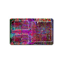 Technology Circuit Board Layout Pattern Magnet (name Card) by Ket1n9