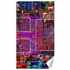 Technology Circuit Board Layout Pattern Canvas 40  X 72  by Ket1n9