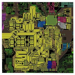 Technology Circuit Board Wooden Puzzle Square by Ket1n9