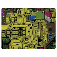 Technology Circuit Board Two Sides Premium Plush Fleece Blanket (extra Small) by Ket1n9