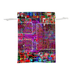 Technology Circuit Board Layout Pattern Lightweight Drawstring Pouch (l) by Ket1n9