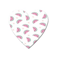 Watermelon Wallpapers  Creative Illustration And Patterns Heart Magnet by Ket1n9