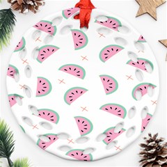 Watermelon Wallpapers  Creative Illustration And Patterns Ornament (round Filigree)