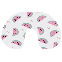 Watermelon Wallpapers  Creative Illustration And Patterns Travel Neck Pillow by Ket1n9