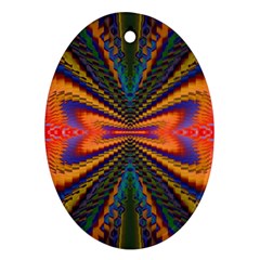 Casanova Abstract Art-colors Cool Druffix Flower Freaky Trippy Ornament (oval) by Ket1n9