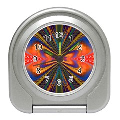 Casanova Abstract Art-colors Cool Druffix Flower Freaky Trippy Travel Alarm Clock by Ket1n9