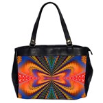 Casanova Abstract Art-colors Cool Druffix Flower Freaky Trippy Oversize Office Handbag (2 Sides) Front