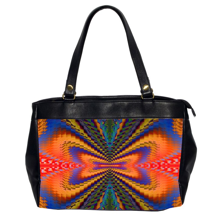 Casanova Abstract Art-colors Cool Druffix Flower Freaky Trippy Oversize Office Handbag (2 Sides)