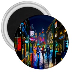 Abstract-vibrant-colour-cityscape 3  Magnets by Ket1n9