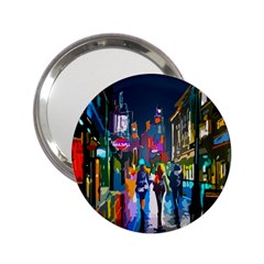 Abstract-vibrant-colour-cityscape 2 25  Handbag Mirrors by Ket1n9