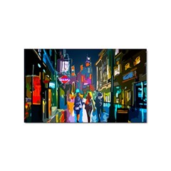 Abstract-vibrant-colour-cityscape Sticker Rectangular (10 Pack) by Ket1n9