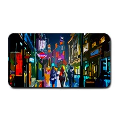 Abstract-vibrant-colour-cityscape Medium Bar Mat by Ket1n9