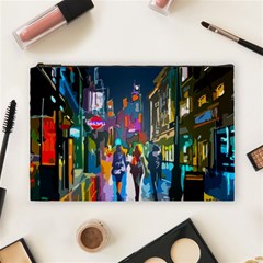 Abstract-vibrant-colour-cityscape Cosmetic Bag (large) by Ket1n9