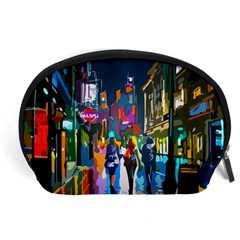 Abstract-vibrant-colour-cityscape Accessory Pouch (large) by Ket1n9