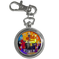 Abstract-vibrant-colour Key Chain Watches by Ket1n9