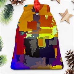 Abstract-vibrant-colour Bell Ornament (two Sides) by Ket1n9