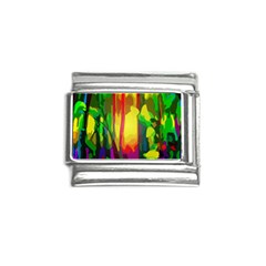 Abstract-vibrant-colour-botany Italian Charm (9mm) by Ket1n9