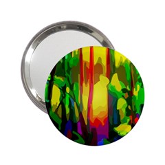 Abstract-vibrant-colour-botany 2 25  Handbag Mirrors by Ket1n9