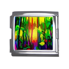 Abstract-vibrant-colour-botany Mega Link Italian Charm (18mm) by Ket1n9