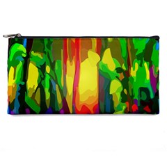 Abstract-vibrant-colour-botany Pencil Case by Ket1n9