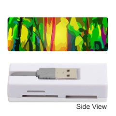 Abstract-vibrant-colour-botany Memory Card Reader (stick) by Ket1n9