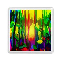 Abstract-vibrant-colour-botany Memory Card Reader (square) by Ket1n9