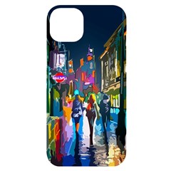 Abstract-vibrant-colour-cityscape Iphone 14 Plus Black Uv Print Case