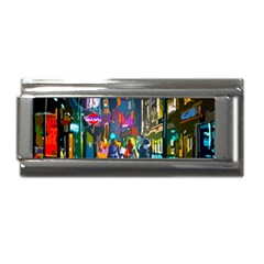 Abstract-vibrant-colour-cityscape Superlink Italian Charm (9mm) by Ket1n9